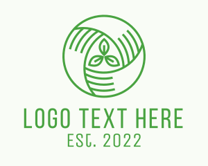 Vegetarian - Agribusiness Eco Leaf logo design