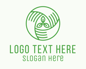 Agribusiness Eco Leaf Logo