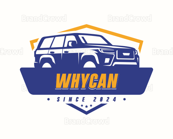 SUV Car Transport Logo