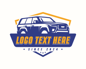 Rideshare - SUV Car Transport logo design