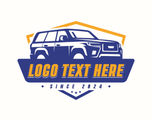 SUV Car Transport Logo