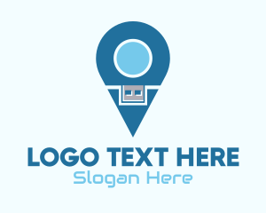 Device - Flash Drive Location Pin logo design