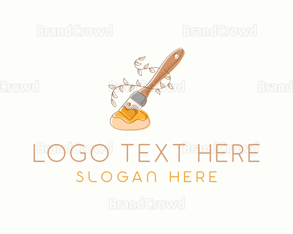 Pastry Brush Baking Patisserie Logo