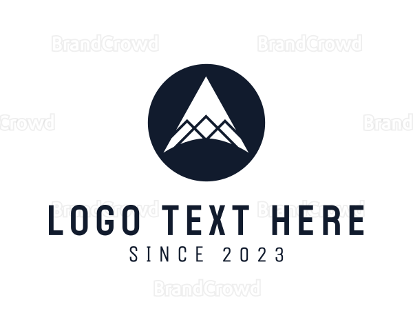 Minimalist Mountain Peak Logo