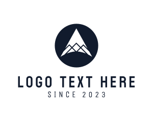 Climbing - Minimalist Mountain Peak logo design