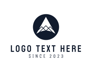 Minimalist Mountain Peak Logo