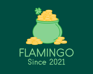 Coin - Shamrock Gold Pot logo design