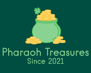 Shamrock Gold Pot logo design