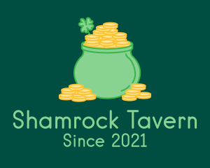 Shamrock Gold Pot logo design