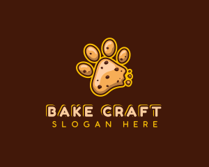 Paw Cookie Chocolate logo design