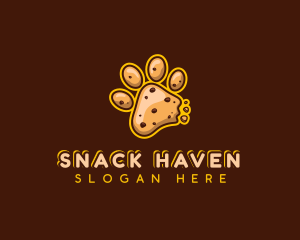 Paw Cookie Chocolate logo design