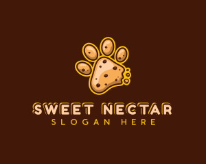 Paw Cookie Chocolate logo design