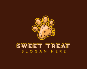 Paw Cookie Chocolate logo design