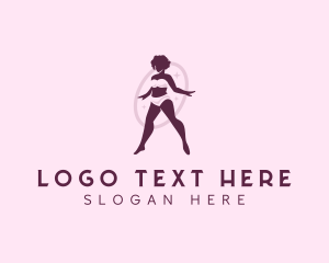 Nightwear - Woman Plus Size Lingerie logo design