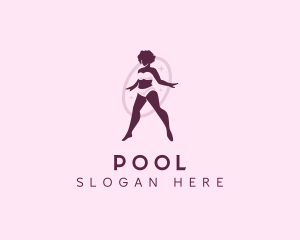 Bikini - Woman Plus Size Lingerie logo design