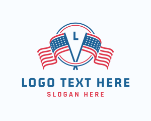 Veteran - Patriotic Flag Veteran logo design