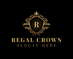 Crown Shield Royalty logo design