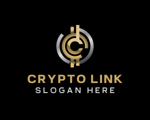 Crypto Coin Currency logo design