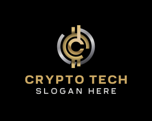 Crypto Coin Currency logo design