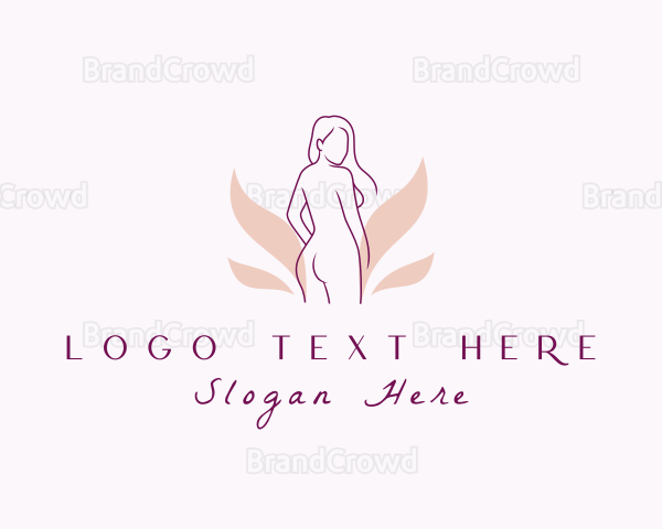 Nude Woman Body Aesthetic Logo