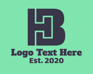 Monogram - H & B Monogram logo design