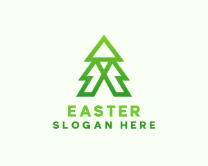 Pine Tree - Green Pine Tree logo design