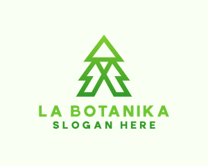 Green - Green Pine Tree logo design