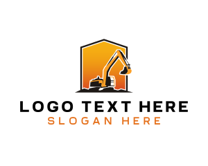 Excavator Digger Machinery Logo