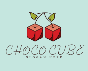 Cherry Cube Candy logo design