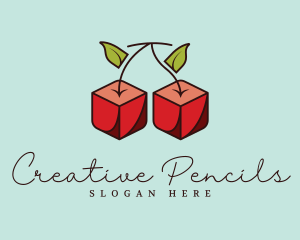 Cherry Cube Candy logo design