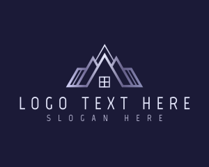 Geometric - Residential House Roofing logo design