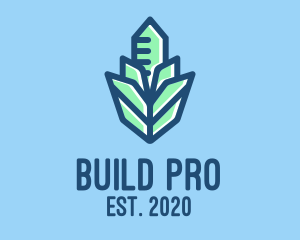 Crystal Building Construction logo design