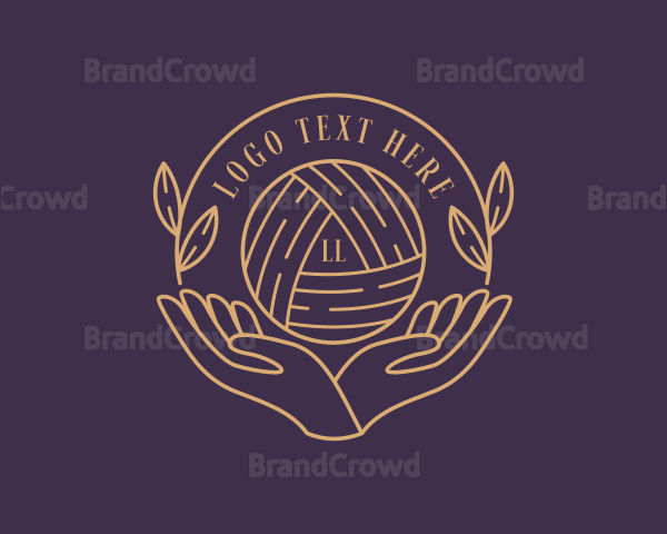 Hands Knitting Crochet Logo