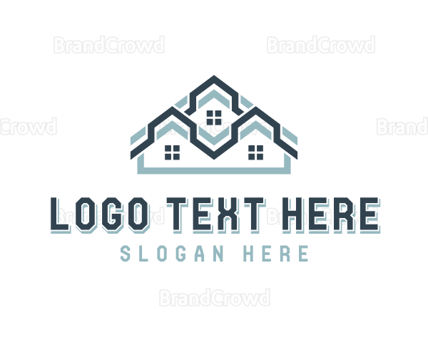 Roofing Home Property Logo