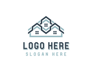 Construction - Roofing Home Property logo design