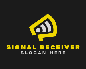 Yellow Megaphone Broadcast logo design