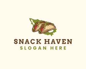 Mexican Taco Snack logo design