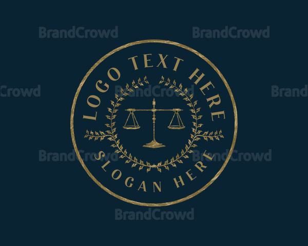 Legal Justice Scales Logo