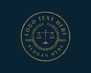 Law Firm - Legal Justice Scales logo design