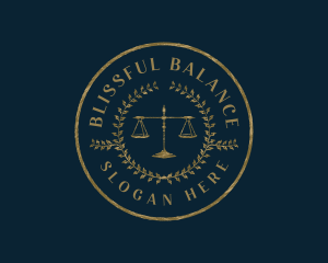 Legal Justice Scales logo design