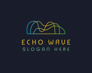 Sound Waves Technology logo design