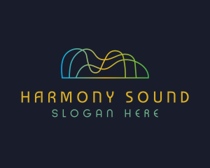 Sound Waves Technology logo design