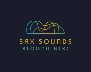 Sound Waves Technology logo design