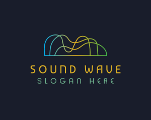 Volume - Sound Waves Technology logo design