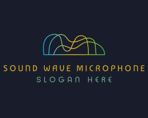 Sound Waves Technology logo design