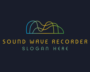 Sound Waves Technology logo design