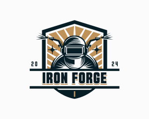 Welder Ironworks Fabrication logo design