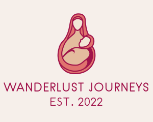 Pregnant - Infant Breastfeeding Consultant logo design