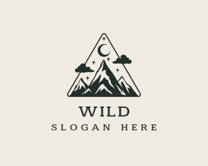 Evening - Evening Mountain Camping logo design