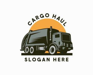 Garbage Truck Rubbish Collector logo design